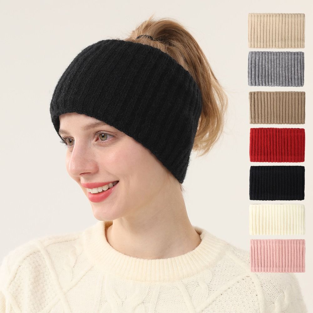 Winter Headband Fleece - Cute Ear Warm Knitted Headband Plush