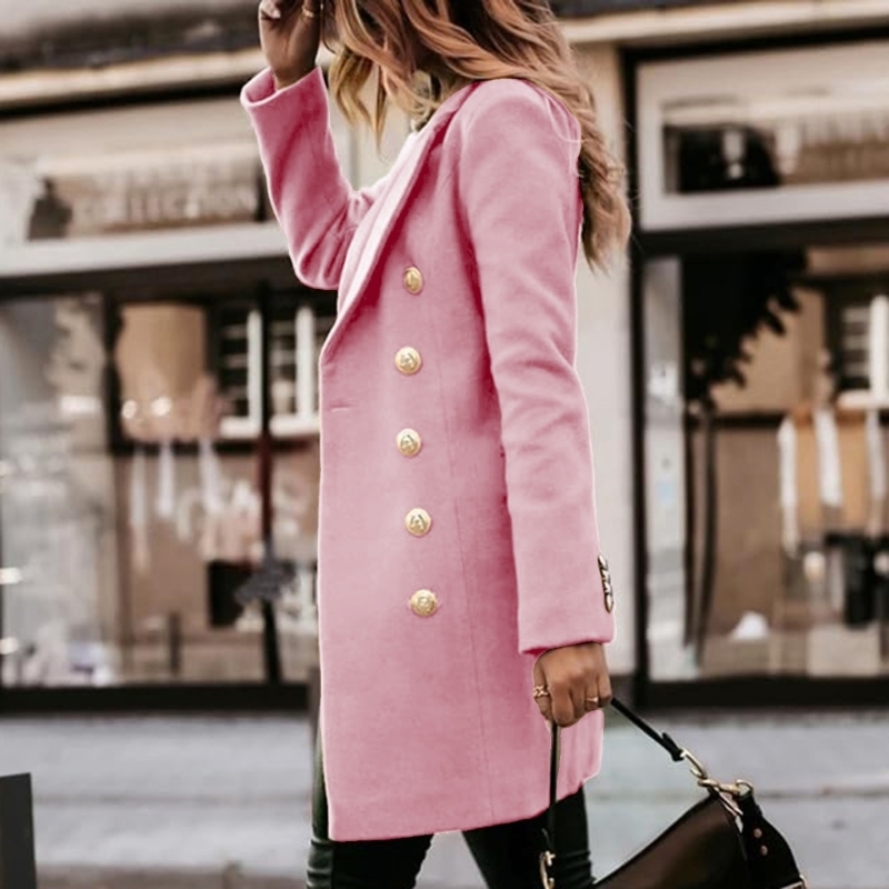 Wool Coat Peacoat - Y5GC Womens Fall Winter Wool Coats