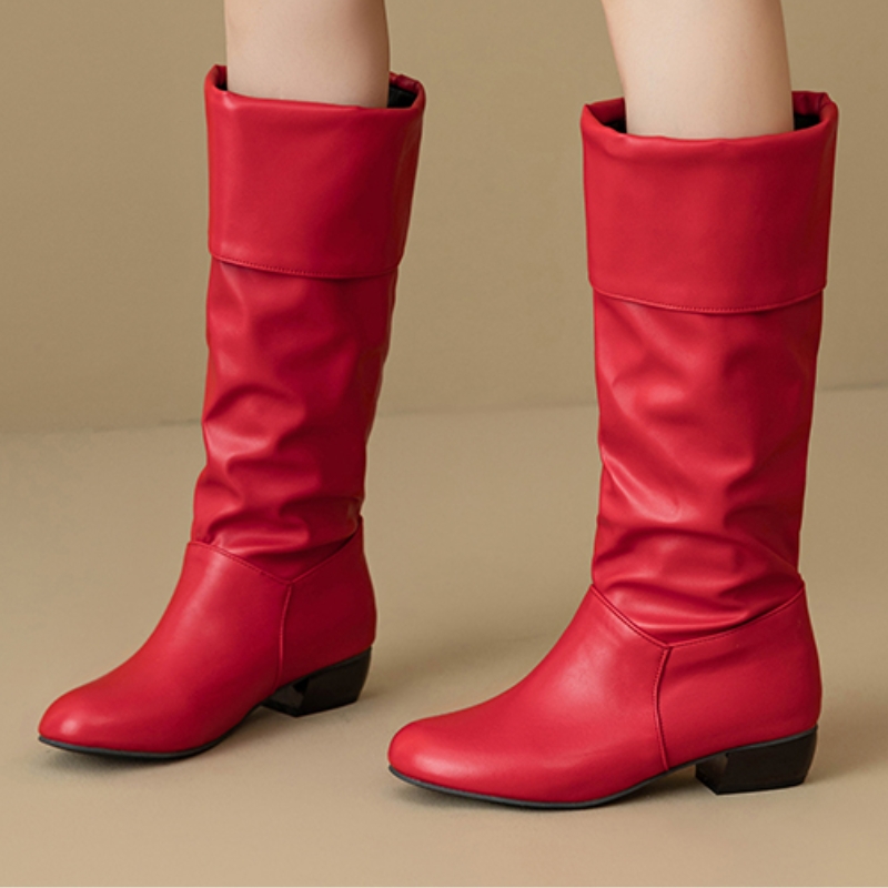 Slip on Knee High Boots Pleate - огляд і ціна Waterproof Winter Boot