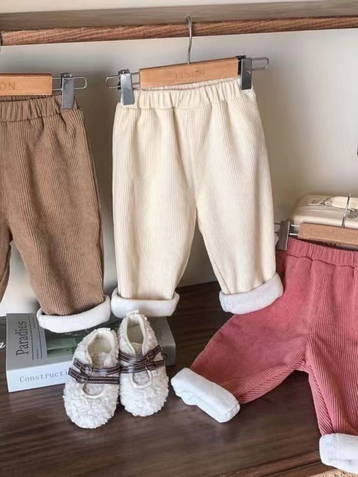Autumn Winter Fleece Lined Cor - огляд і ціна Corduroy Pant Warm